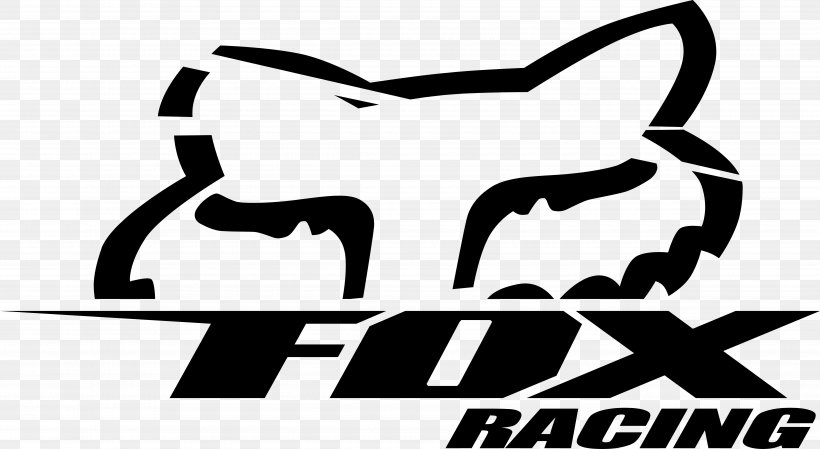 Decal Fox Racing Logo Sticker, PNG, 5000x2740px, Decal, Area, Black, Black And White, Brand Download Free