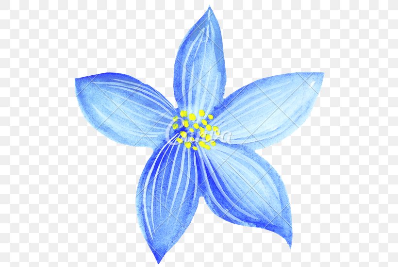 A Blue Flower Drawing ~ Flower