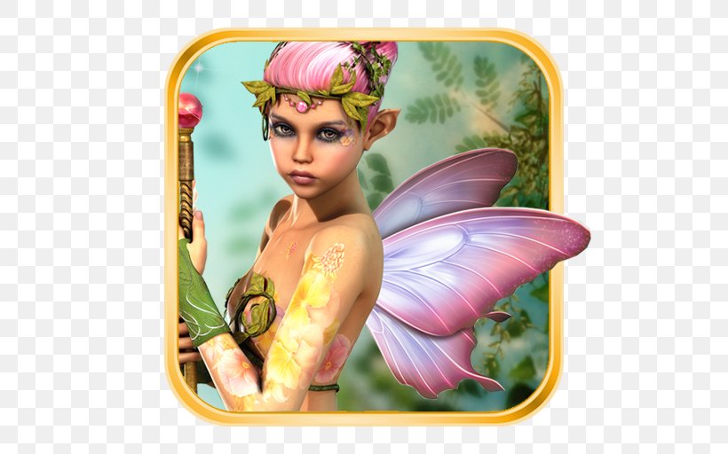 Fairy Pixie Elf Android Desktop Wallpaper, PNG, 512x512px, Watercolor, Cartoon, Flower, Frame, Heart Download Free