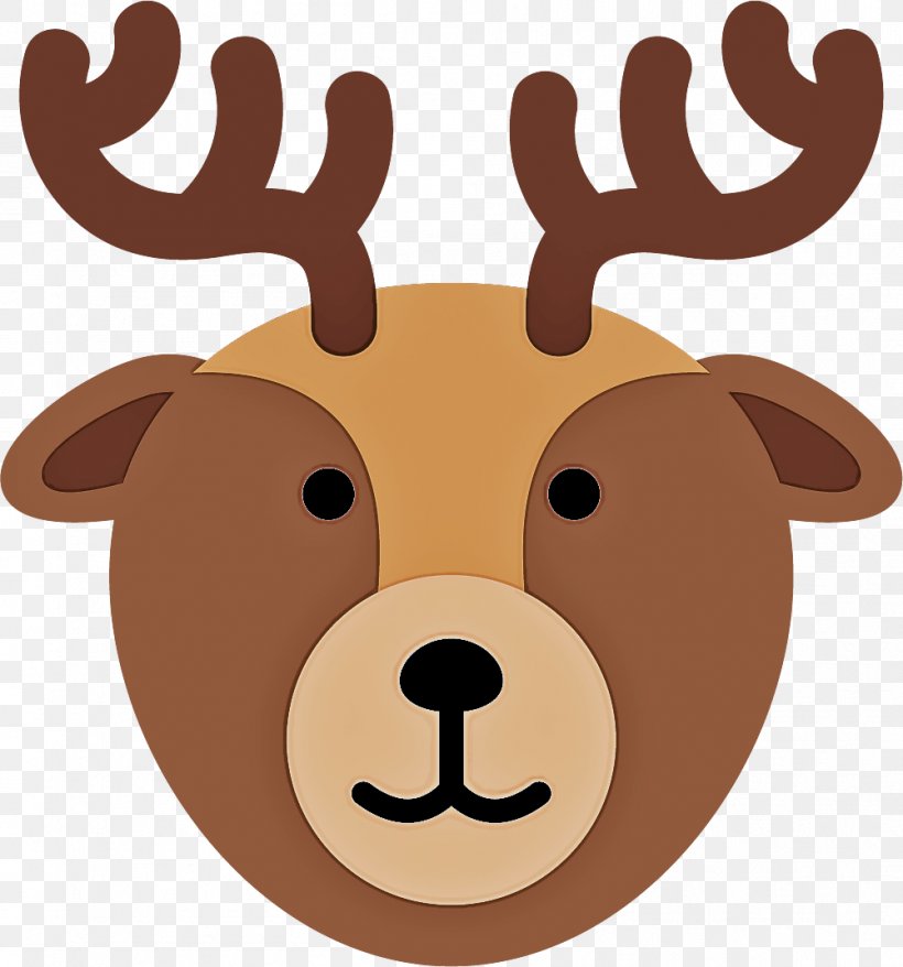 Reindeer, PNG, 1001x1073px, Head, Antler, Brown, Cartoon, Deer Download Free
