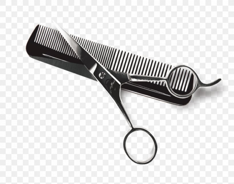 Comb Beauty Parlour Scissors Hair Care, PNG, 2500x1967px, Comb, Barber, Barbershop, Beauty Parlour, Black And White Download Free