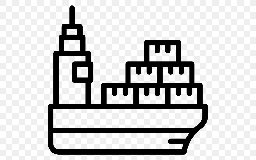 Cargo Ship Freight Forwarding Agency Logistics Transport, PNG, 512x512px, Cargo, Area, Black And White, Brand, Cargo Ship Download Free