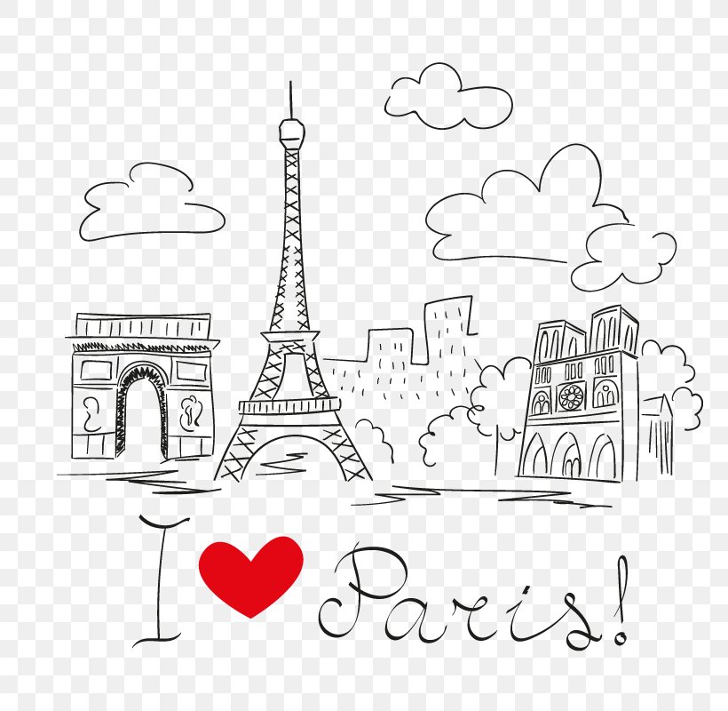 Eiffel Tower Architecture Drawing, PNG, 800x800px, Watercolor, Cartoon, Flower, Frame, Heart Download Free