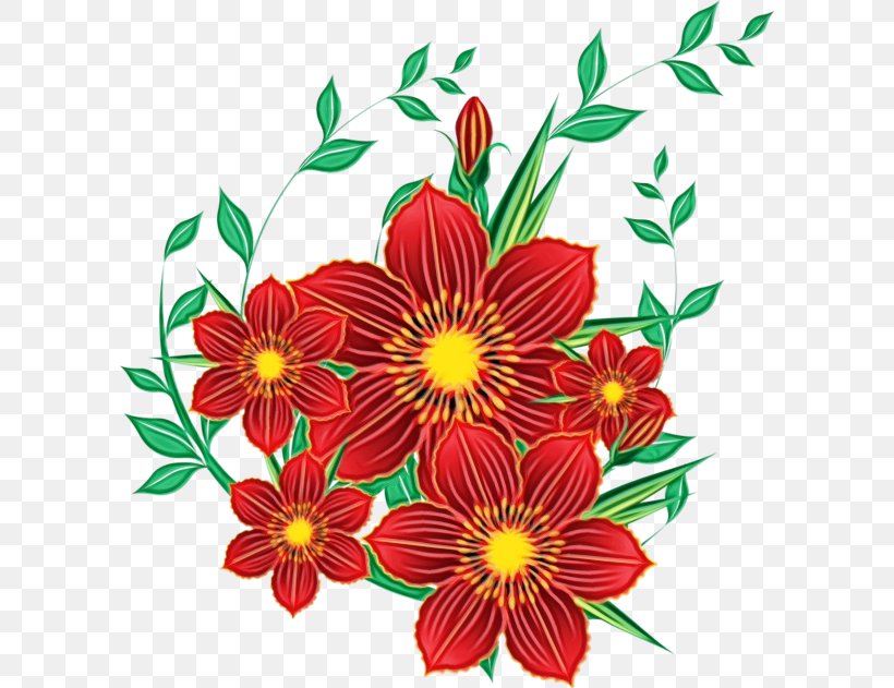 Flower Red Clip Art Plant Petal, PNG, 600x631px, Watercolor, Cut Flowers, Flower, Flowering Plant, Paint Download Free