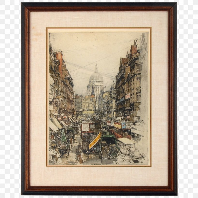 Solvang Antiques Fleet Street Printing Aquatint Painting, PNG, 2048x2048px, Solvang Antiques, Antique, Aquatint, Art, Artist Download Free