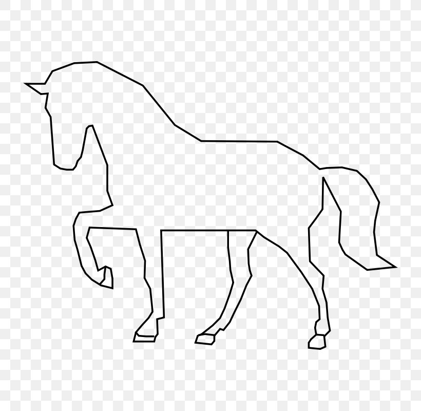 Horse Pony Silhouette Clip Art, PNG, 800x800px, Horse, Area, Art, Black And White, Bridle Download Free