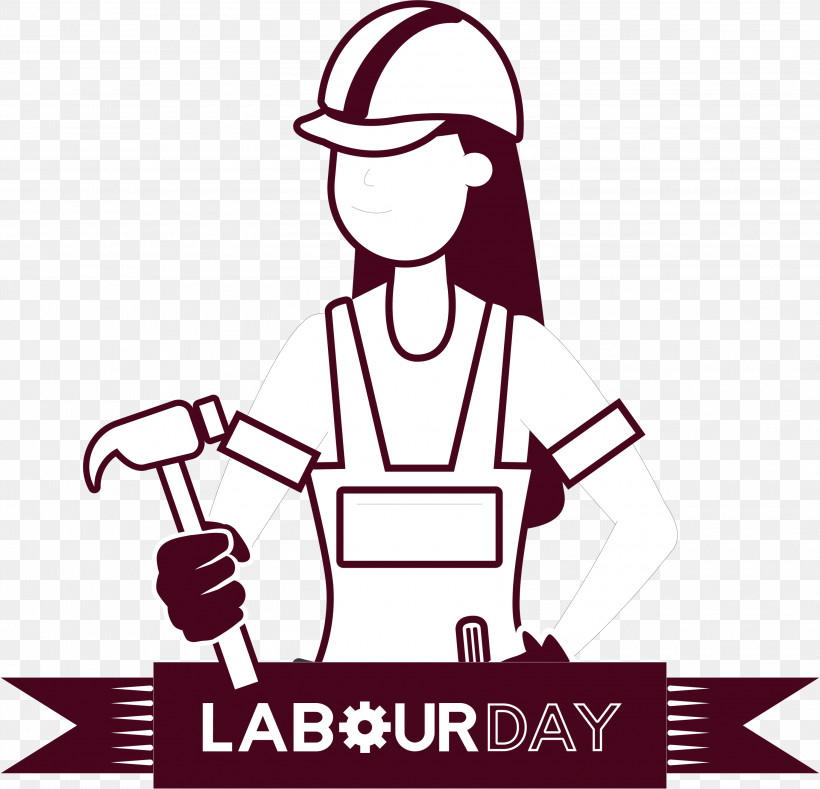 Labour Day Labor Day, PNG, 3000x2890px, Labour Day, Behavior, Black, Black And White, Cartoon Download Free