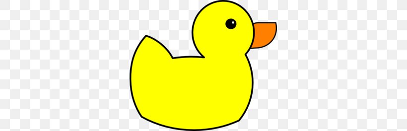 Yellow Duck Clip Art, PNG, 297x264px, Yellow, Area, Artwork, Beak, Bird Download Free