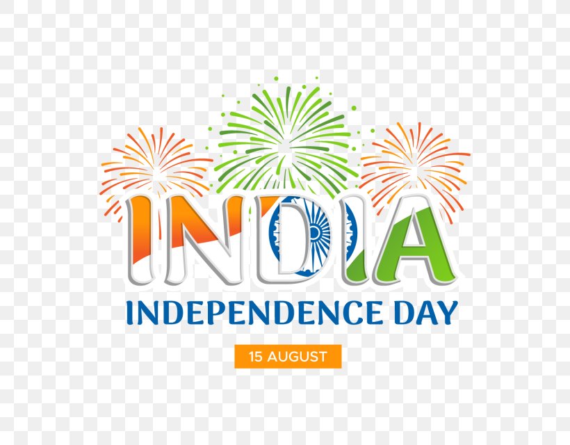 Indian Independence Movement Indian Independence Day Logo Font, PNG, 640x640px, India, Area, Brand, Fireworks, Holiday Download Free