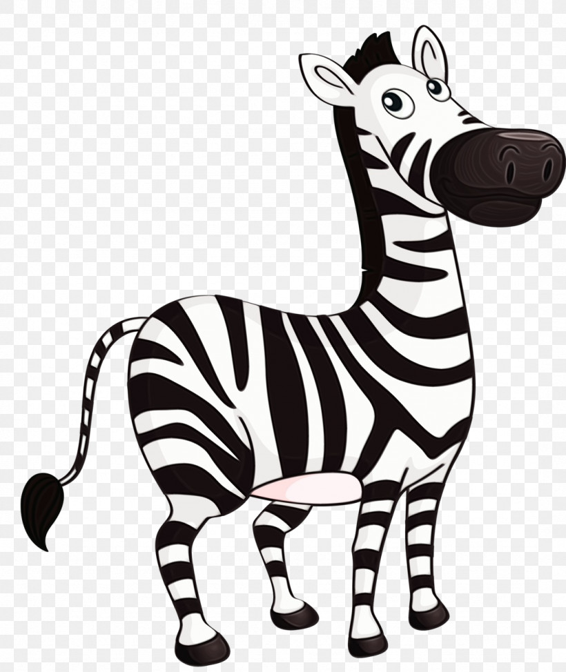 Zebra Animal Figure Cartoon Wildlife Snout, PNG, 1077x1280px, Watercolor, Animal Figure, Cartoon, Paint, Snout Download Free