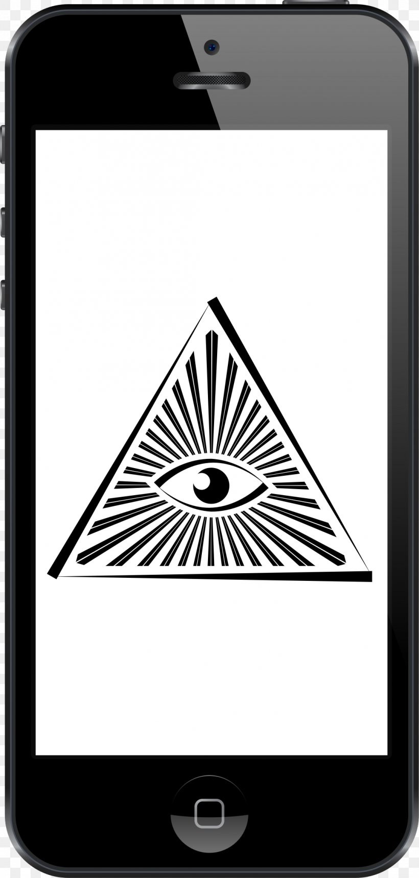 IPhone 5 IPhone 4S IPhone 7 IPhone 8, PNG, 1094x2296px, Iphone 5, Black, Black And White, Brand, Eye Of Providence Download Free