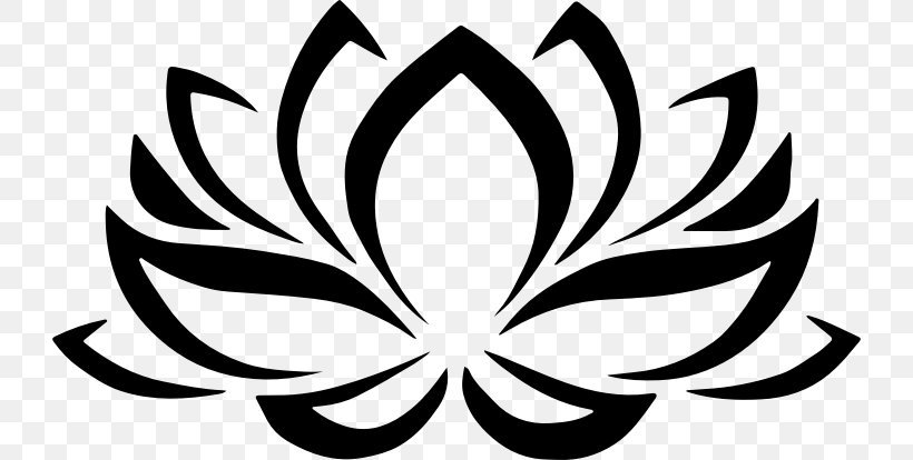 Nelumbo Nucifera Flower Symbol Clip Art, PNG, 726x414px, Nelumbo Nucifera, Aquatic Plants, Black And White, Butterfly, Flora Download Free