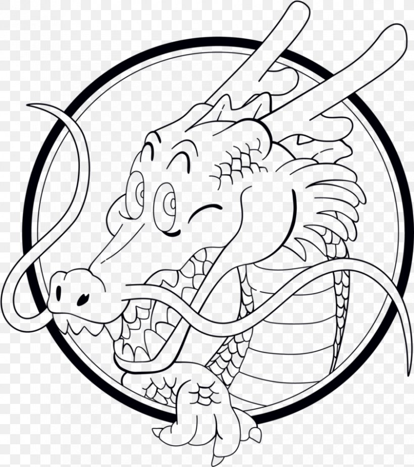 Goku Shenron Dragon Ball FighterZ Master Roshi Line Art, PNG, 841x949px, Watercolor, Cartoon, Flower, Frame, Heart Download Free
