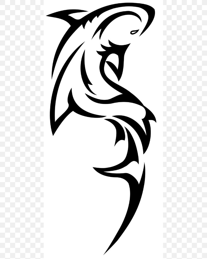 Great White Shark Tattoo Decal Clip Art, PNG, 473x1024px, Shark, Art, Artwork, Basking Shark, Black Download Free