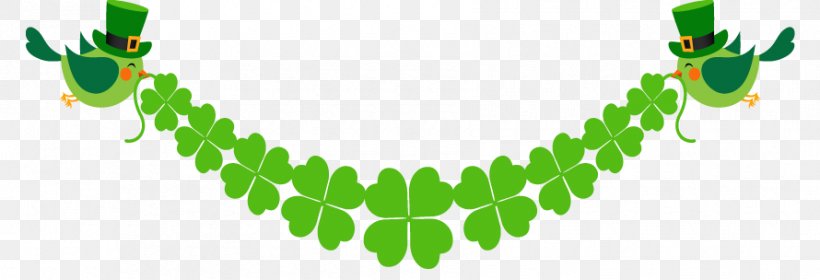 Saint Patricks Day Shamrock Leprechaun Clip Art, PNG, 890x304px, Saint Patricks Day, Clover, Fourleaf Clover, Grass, Green Download Free