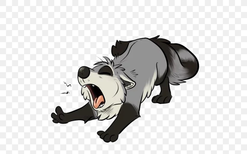 Dog Raccoons Sticker Bear Clip Art, PNG, 512x512px, Dog, Bear, Big Cat, Big Cats, Canidae Download Free
