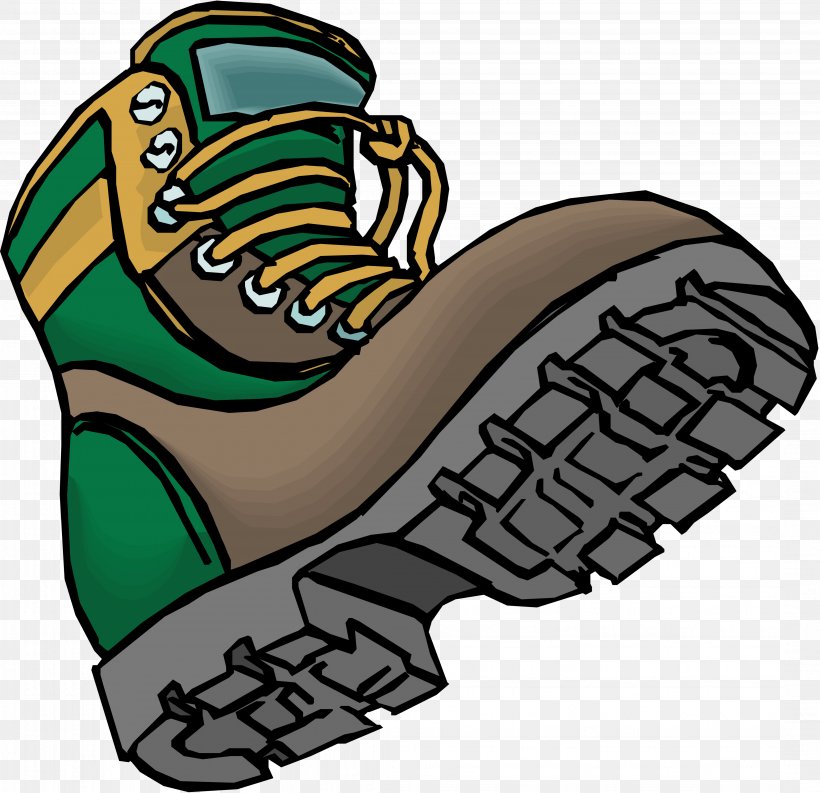 Hiking Boot Clip Art Shoe, PNG, 4284x4146px, Hiking Boot, Boot, Cartoon