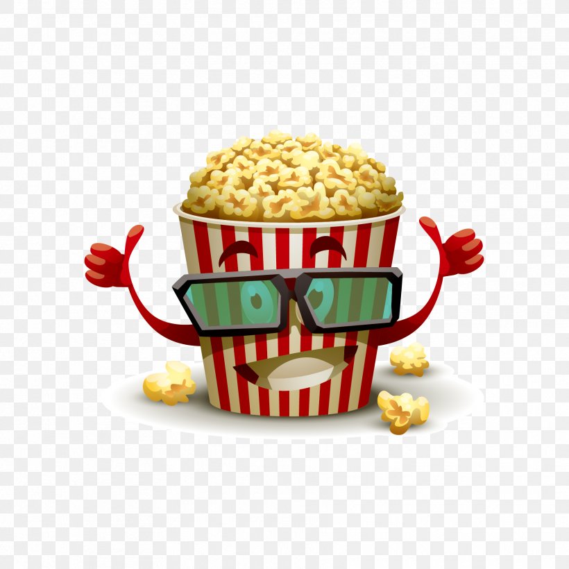 Popcorn Cinema 3D Film Cartoon, PNG, 1772x1772px, 3d Film, Popcorn, Animation, Cartoon, Cinema Download Free