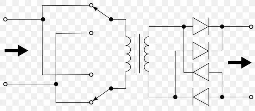 Transformer Push–pull Output Push–pull Converter Alternating Current Electronic Circuit, PNG, 1024x447px, Transformer, Alternating Current, Area, Black And White, Center Tap Download Free