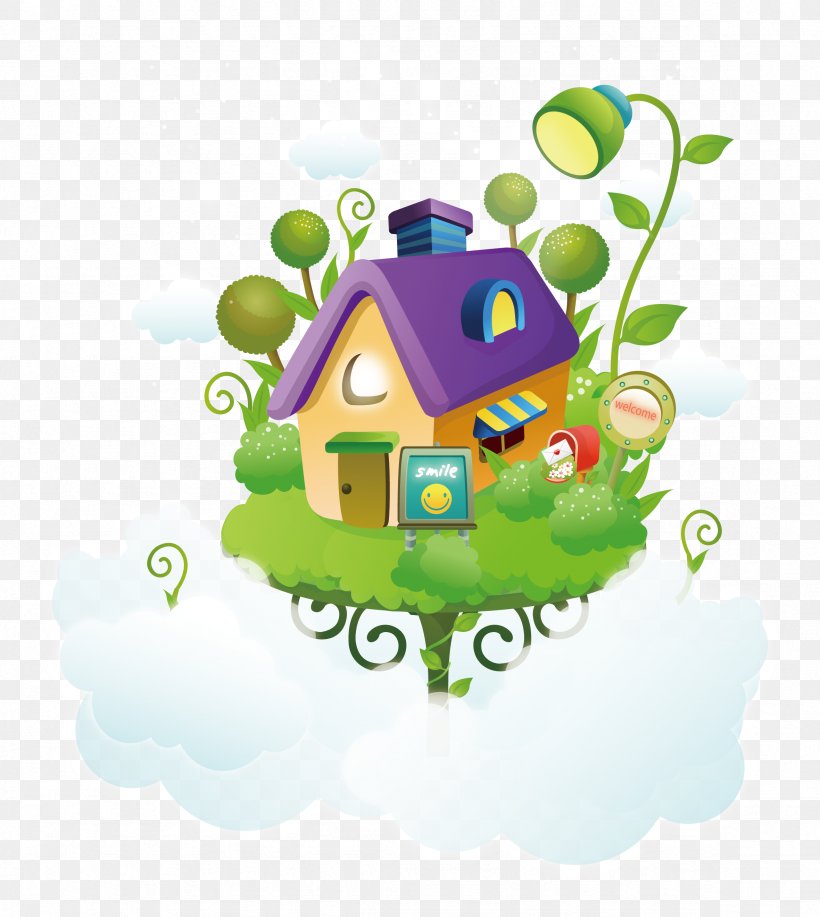 Cartoon House, PNG, 2361x2642px, Cartoon, Building, Drawing, Grass, Green Download Free