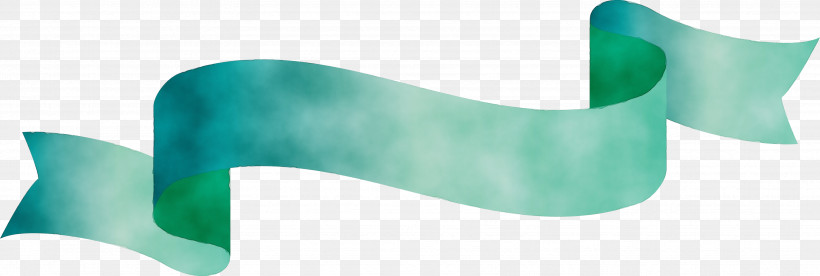 Green Turquoise Teal, PNG, 3527x1191px, Ribbon, Green, Paint, S Ribbon, Teal Download Free
