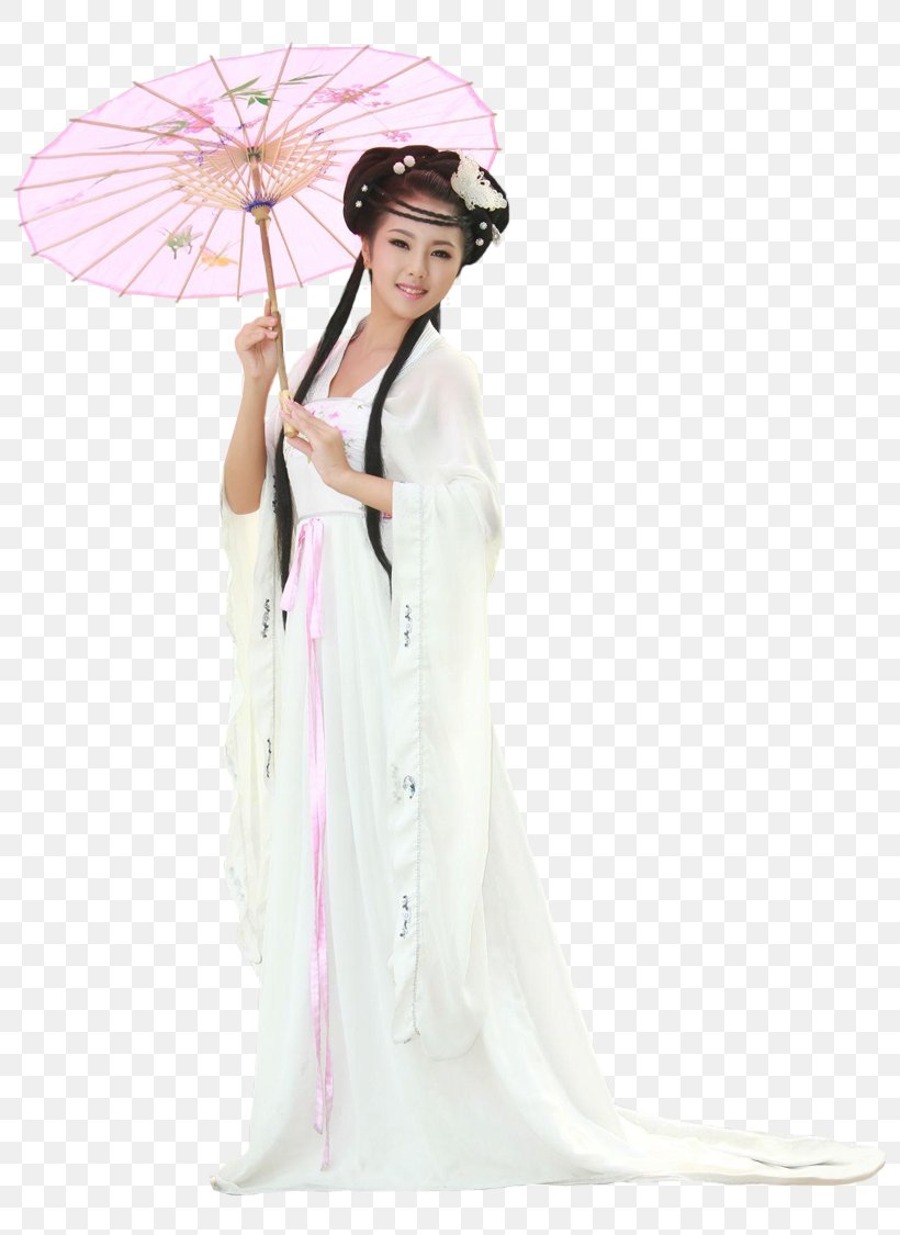 Oil-paper Umbrella White Pink Costume, PNG, 800x1125px, Oilpaper Umbrella, Ancient Chinese Clothing, Bijin, Clothing, Costume Download Free