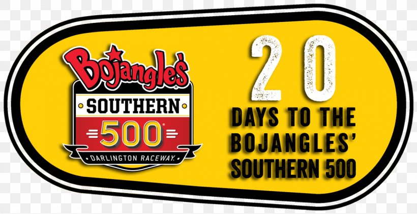 Bojangles' Southern 500 Logo Vehicle License Plates Brand Mountain Dew Southern 500, PNG, 1200x617px, Logo, Area, Banner, Brand, Label Download Free