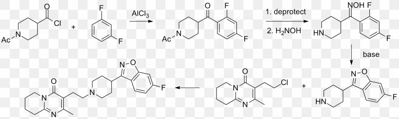 Chemical Synthesis Grepafloxacin Risperidone Fluoroquinolone Chemical Compound, PNG, 2158x644px, Chemical Synthesis, Area, Black, Black And White, Calligraphy Download Free
