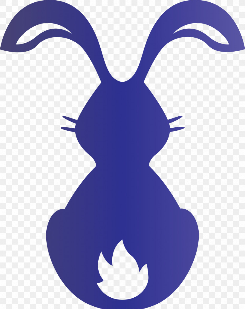 Cute Bunny Easter Day, PNG, 2374x3000px, Cute Bunny, Cobalt Blue, Easter Day, Electric Blue, Purple Download Free