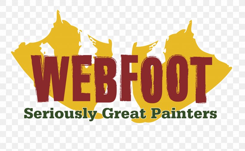 Webfoot Painting Co. Logo House Painter And Decorator, PNG, 2260x1399px, Painting, Aerosol Paint, Art, Bend, Brand Download Free