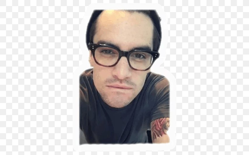 Brendon Urie Glasses Musician Panic! At The Disco Emo, PNG, 512x512px, Watercolor, Cartoon, Flower, Frame, Heart Download Free