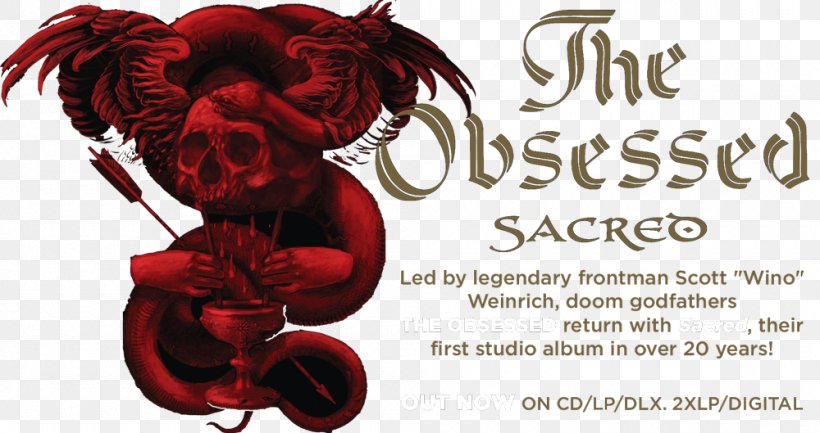 The Obsessed Sacred Album Phonograph Record LP Record, PNG, 1000x529px, 2017, Obsessed, Album, Album Cover, Art Download Free