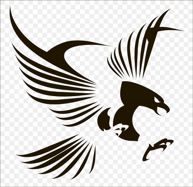Bird Flight Eagle, PNG, 1000x972px, Bird, Beak, Bird Of Prey, Black And White, Eagle Download Free