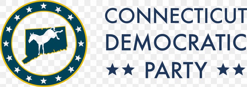 Connecticut Democratic Party Democratic Party Of Connecticut Organization Logo, PNG, 2499x885px, Organization, Area, Blue, Brand, Connecticut Download Free
