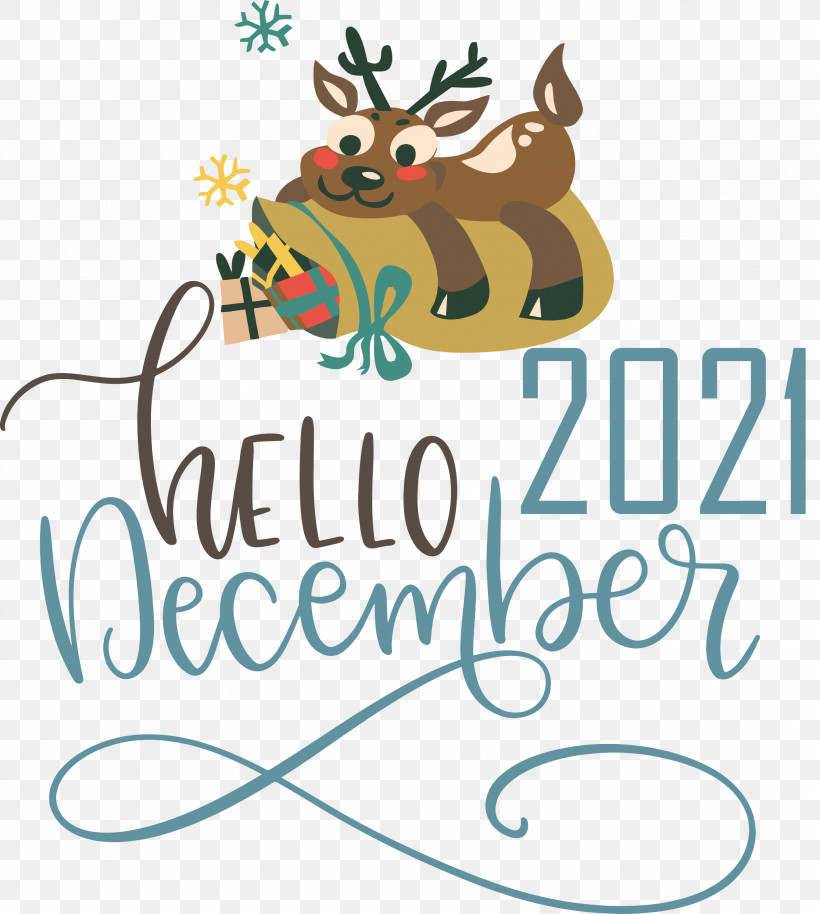 Hello December December Winter, PNG, 2689x3000px, Hello December, December, Deer, Line, Logo Download Free