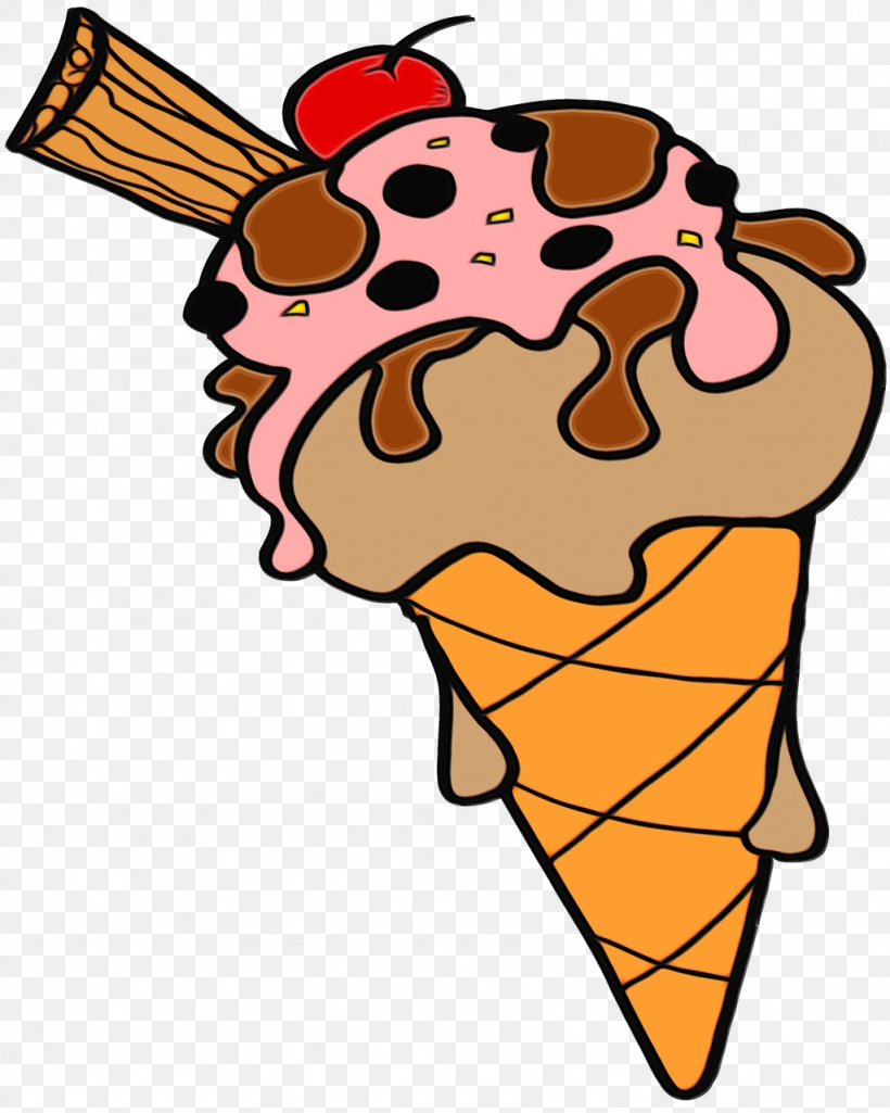 Ice Cream Cone Background, PNG, 1024x1280px, Watercolor, Cartoon, Chocolate Ice Cream, Cream, Dessert Download Free