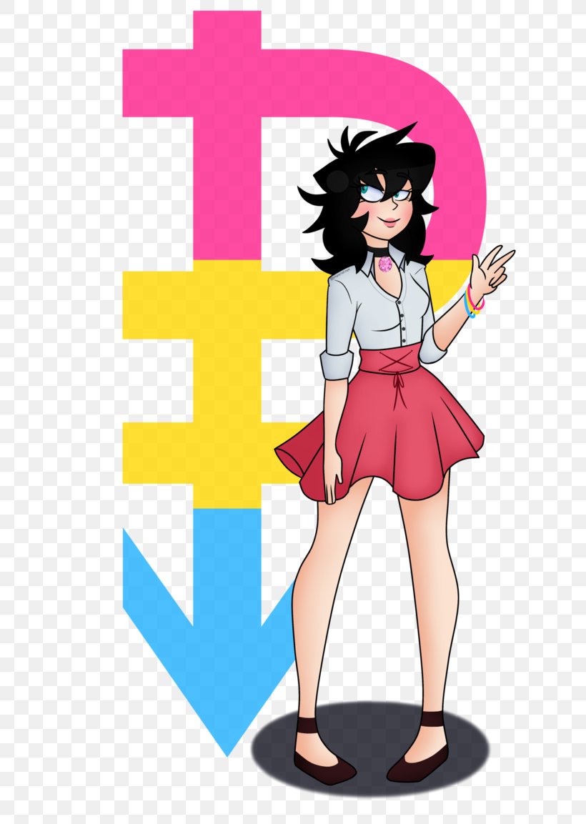 Pansexual Pride Flag LGBT Community DeviantArt, PNG, 692x1153px, Watercolor, Cartoon, Flower, Frame, Heart Download Free