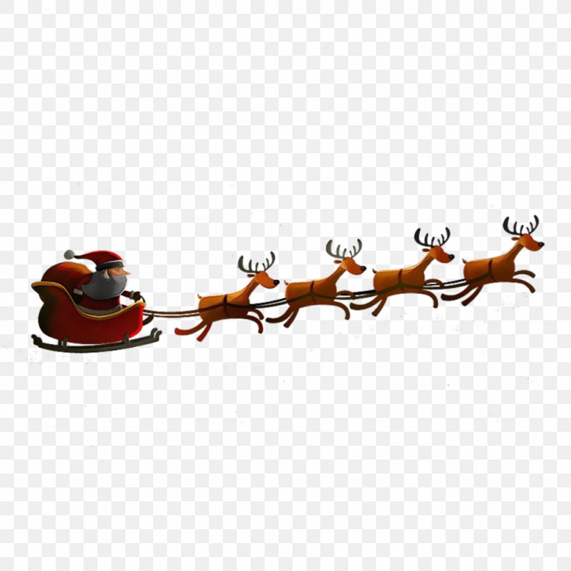 Christmas Santa Claus, PNG, 1024x1024px, Watercolor, Branch, Christmas, Deer, Paint Download Free