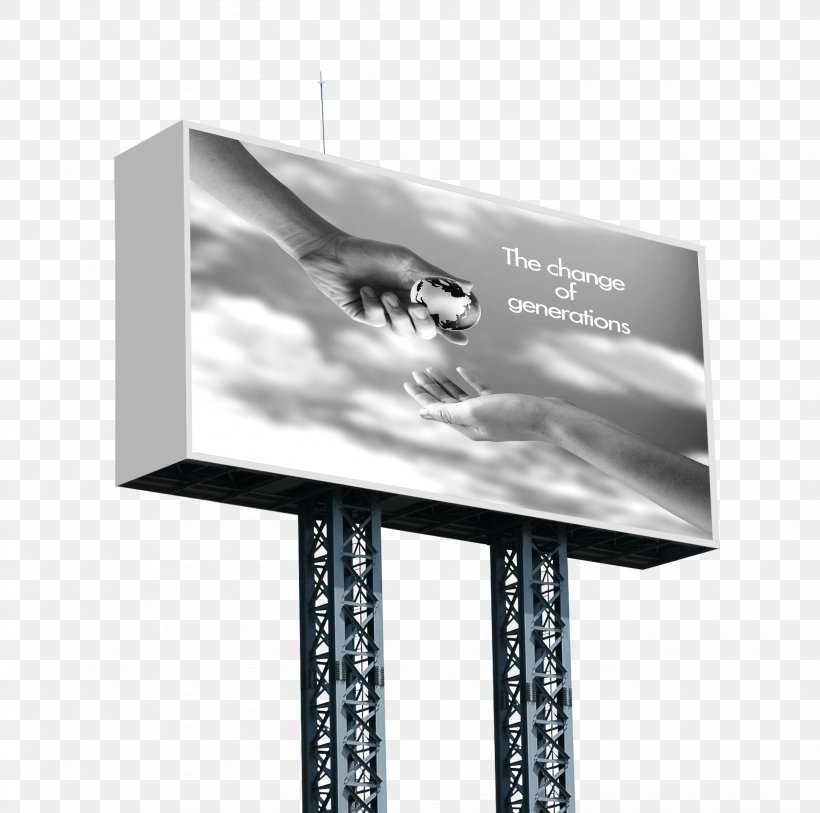 Billboard Out-of-home Advertising, PNG, 3072x3048px, Billboard, Advertising, Artworks, Black And White, Brand Download Free
