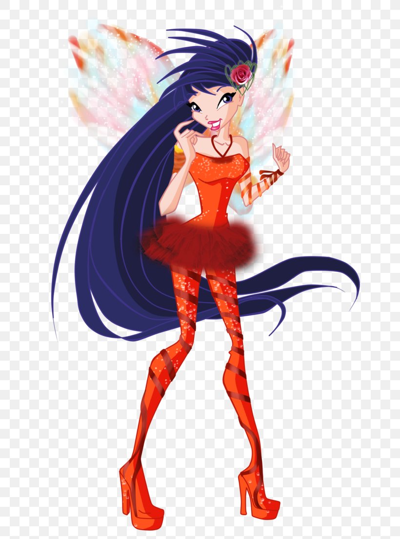 Musa Flora Tecna Winx Club: Believix In You Bloom, PNG, 723x1106px, Watercolor, Cartoon, Flower, Frame, Heart Download Free