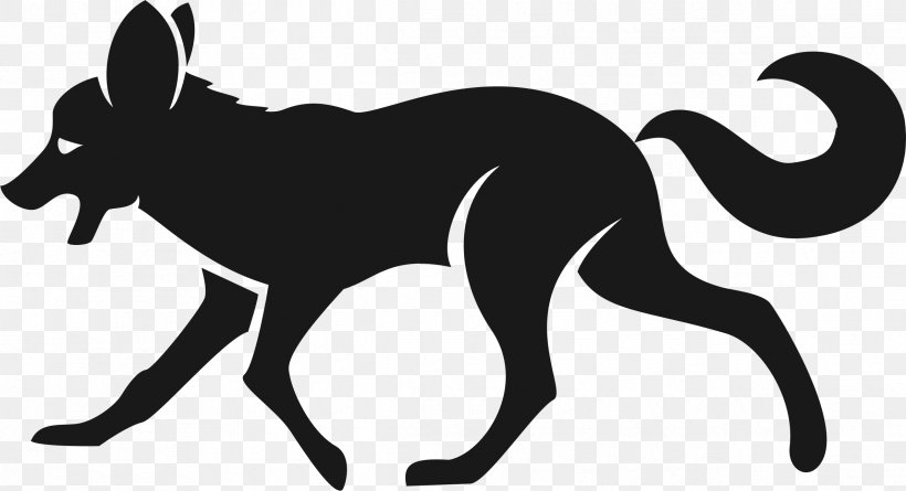 Red Fox Silhouette Clip Art, PNG, 2386x1295px, Red Fox, Black And White, Carnivoran, Dog Like Mammal, Fauna Download Free