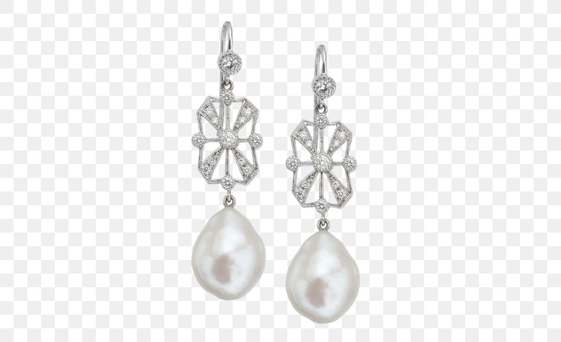 Tahitian Pearl Earring Jewellery South Sea Pearl, PNG, 500x500px, Pearl, Antique, Body Jewellery, Body Jewelry, Diamond Download Free