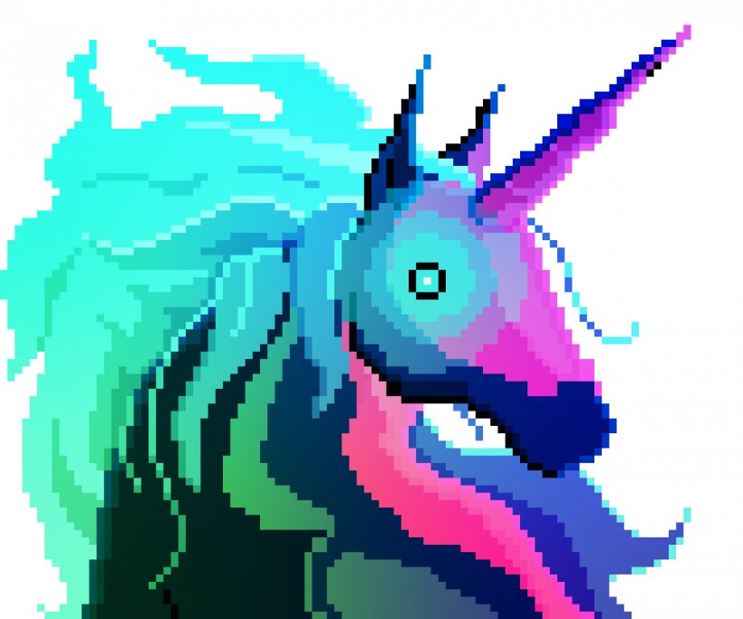 Unicorn Pixel Art, PNG, 1200x1000px, Unicorn, Art, Blue, Fan Art, Fictional Character Download Free