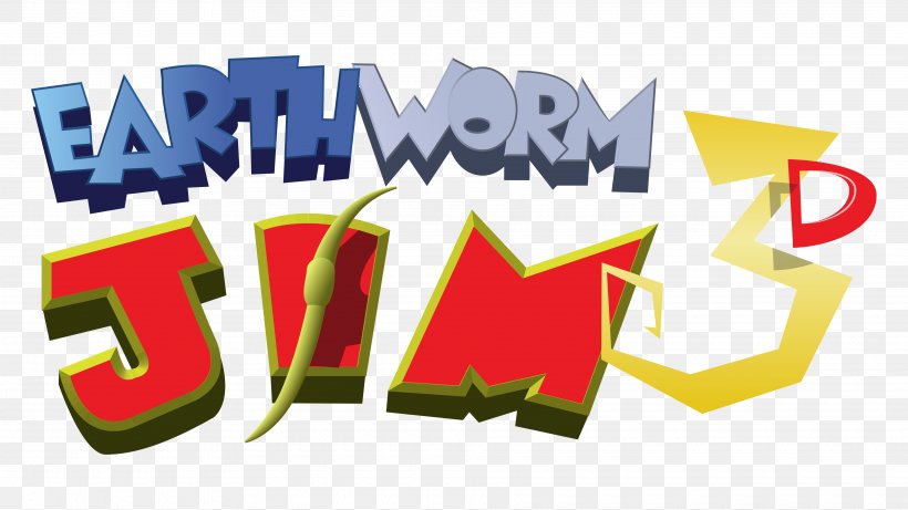 Earthworm Jim 3D Nintendo 64 Logo Brand, PNG, 3840x2160px, Earthworm Jim 3d, Brand, Earthworm Jim, Logo, Nintendo 64 Download Free