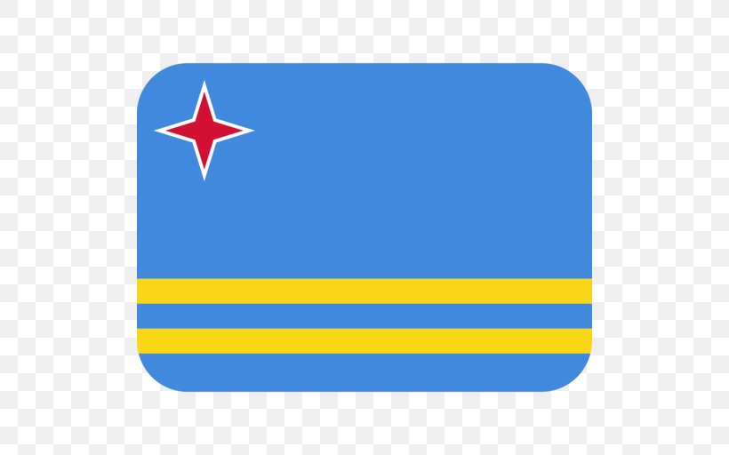 Flag Of Aruba Emoji Flag Of Venezuela, PNG, 512x512px, Aruba, Area, Blue, Emoji, Emoji Domain Download Free