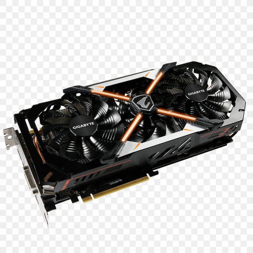 Graphics Cards & Video Adapters NVIDIA GeForce GTX 1070 Gigabyte Technology 英伟达精视GTX NVIDIA GeForce GTX 1080 Ti, PNG, 1000x1000px, Graphics Cards Video Adapters, Aorus, Computer, Computer Component, Computer Cooling Download Free