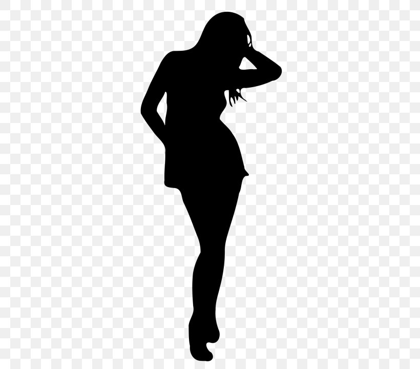 Silhouette Standing Joint Leg Shoulder, PNG, 720x720px, Silhouette, Blackandwhite, Dress, Footwear, Joint Download Free