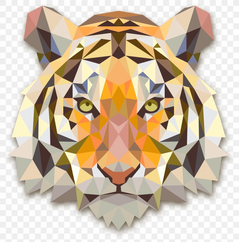 Tiger T-shirt Art, PNG, 1217x1231px, Tiger, Art, Carnivoran, Designer, Geometry Download Free