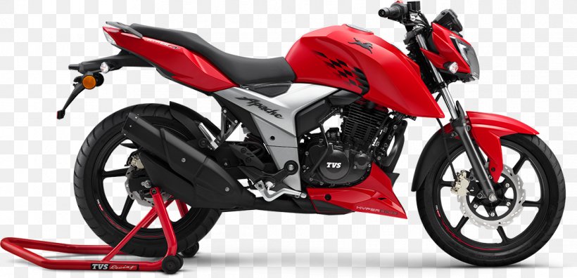 TVS Apache 160 Motorcycle TVS Motor Company Honda Motor Company, PNG, 1116x539px, Tvs Apache, Automotive Exhaust, Automotive Exterior, Automotive Lighting, Automotive Wheel System Download Free