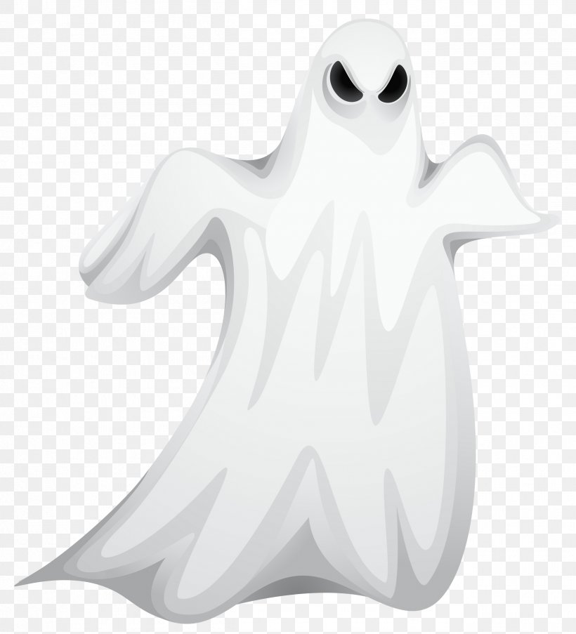Ghost Halloween Clip Art, PNG, 2504x2760px, Ghost, Beak, Bird, Black And White, Cartoon Download Free